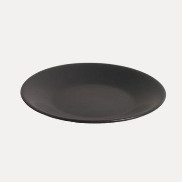 Imagem de Jogo de Pratos de Sobremesa Preto Matte Fosco Aparelho de Jantar 6 Peç