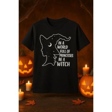 Imagem de Camiseta Be a Witch Wicked bruxa Malvada Feminina Blusinha Básica - No
