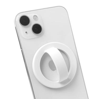 Imagem de Yovimak Suporte Magnético De Silicone Para Celular, Design Super Resistente, Rotação 360°, Confortável, Compatível Com Iphone Série 16/15/14/13/12, Perfeito Selfies E Assistir Vídeos (Branco)
