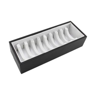 Imagem de UGPLM Organizador de pulseiras com 10 grades, caixa organizadora multiuso para armazenamento de pulseiras e suporte para acessórios de fotografia, Branco