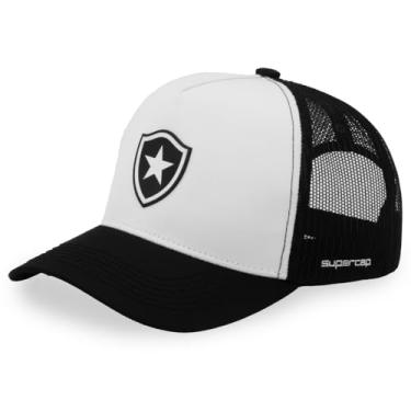 Imagem de Boné Botafogo Trucker Preto e Branco