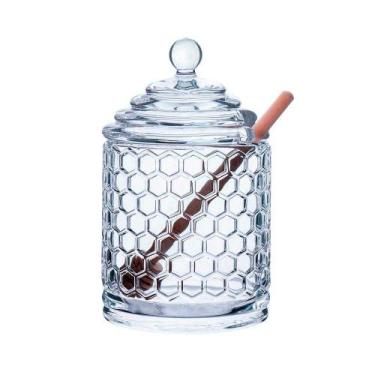 Imagem de Meleira de Vidro c/Pegador de Madeira Sweet 290ml Hauskraft