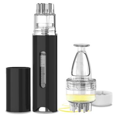 Imagem de Pente aplicador de minoxidil, conjunto de 2 pentes aplicadores de couro cabeludo, massageador líquido de soro de minoxidil para promover o crescimento do cabelo, pente de massagem de couro cabeludo