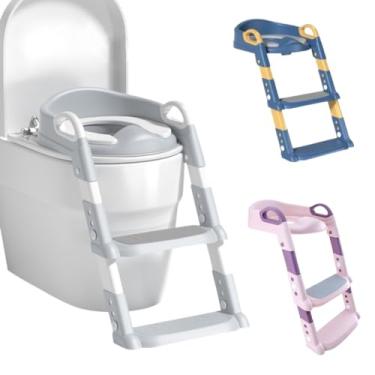 Imagem de Assento Sanitario Infantil Bebê Material Resistente e Antiderrapante para Maior Segurança(Cinza)