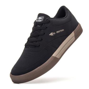 Imagem de Tênis Masculino Casual Mormaii Original Estilo Leve Macio Smash Preto 