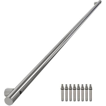 Imagem de Corrimão De Aço Inoxidável, Corrimão Ao Ar Livre, Corrimão De Escada Kit De Suporte De Corrimão Externo Externo, Balaustrada De Parede Escada Alça De Suporte De Corrimão, 16.4ft/500cm