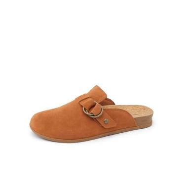 Imagem de REEF Tamanco feminino Vista Serenity, couro premium, palmilha moldada macia, sola durável, camurça cacau, 34