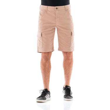 Imagem de Bermuda Collor Masculina Arauto Cargo - Arauto Jeans, Bege, 46