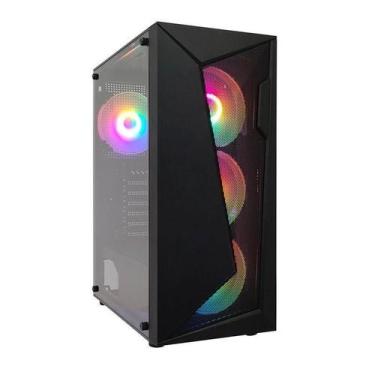 Imagem de Gabinete Duex Gamer 305M Dx305M-Rgb-Fan C/ 3 Coolers Rgb