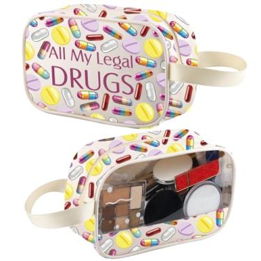 Imagem de XYANFA RX Bolsa de medicamentos All My Legal Drug Medicine Bag Med Cosméticos Viagem Higiene Pessoal Bolsa de Armazenamento Primeiros Socorros Organizador de Viagem, DROGAS TM, Tendência