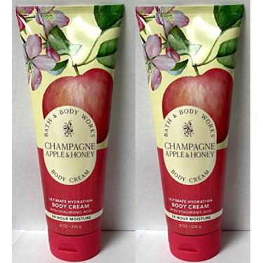 Imagem de Bath and Body Works Champanhe Apple & Honey Pacote com 2 Ultra Shea Body Cream 227 g (Champanhe Maçã e Mel)