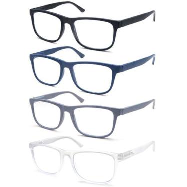 Imagem de Óculos de leitura OLOMEE Large Oversize +1,50 para homens, pacote com 