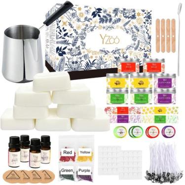 Imagem de Kit de fabricação de velas Yzoo completo para adultos com cera de soja