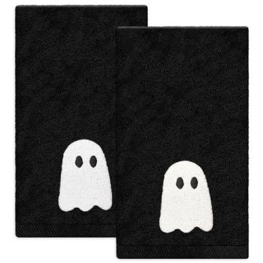 Imagem de Toalha de mão de algodão JarthenaAMCS Halloween Ghost, pacote com 2 75