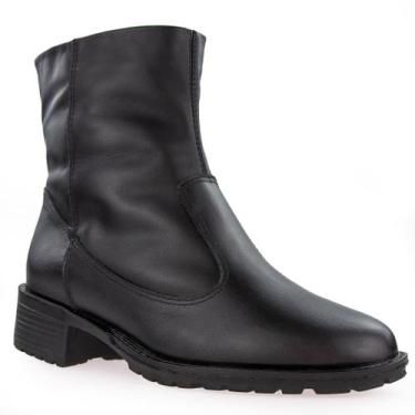 Imagem de Bota Feminina forrada em Lã Sintética Urban Mount Zipper Ref.:21900 - 