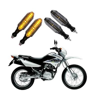 Imagem de KIT 4 Seta Esportiva Pisca de Led Modelo P26 Para Moto Honda NXR 125 B