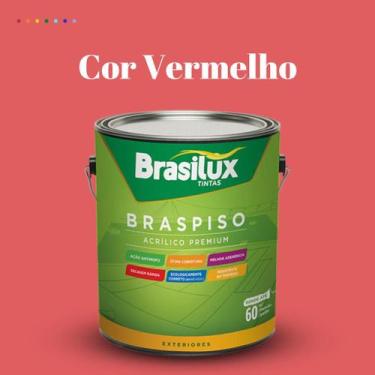 Imagem de Tinta Piso Externa Acrílica Cores 3,2 litros Lavável Antimofo Brasilux