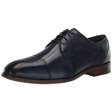 Imagem de STACY ADAMS Sapato Oxford masculino Bryant Cap Toe, Azul marino, 10.5 Wide