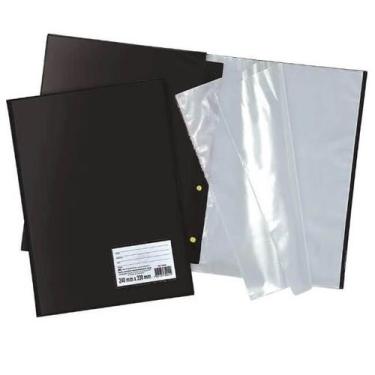 Imagem de Pasta Catalogo C/ 10 Env. Preta C/ Visor Ref. 1028 - Dac