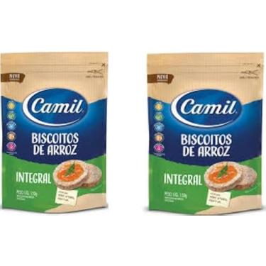 Imagem de Biscoitos de Arroz Integral Camill, Kit com 2 Unidades