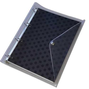 Imagem de Fichário Argolado Poá Cristal Bloco Universitário Divisórias - ACP, Pr