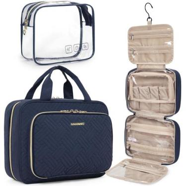 Imagem de Bolsa de higiene pessoal BAGSMART Travel Makeup Organizer com aprovaçã
