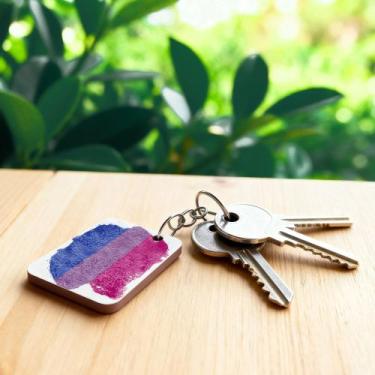 Imagem de Kit 100 Chaveiros MDF Lembrancinhas LGBT - Bazar dos Quadros, Bandeira