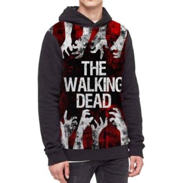 Imagem de Moletom Com Capuz The Walking Dead Ref:268 - smoke, Preto, PP