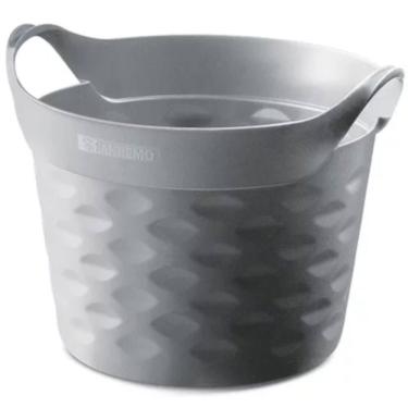 Imagem de Cesto Organizador Circular Cinza 3 Litros - Sr1803-2 - Sanremo