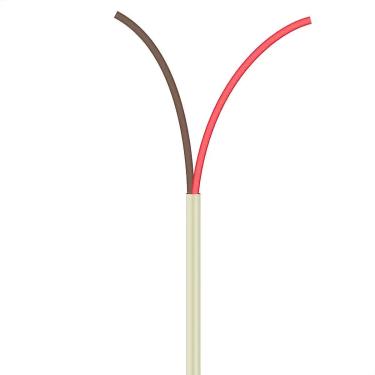 Imagem de Cabo Manga 2X22 AWG - sem Blindagem Bege - 50 Metros