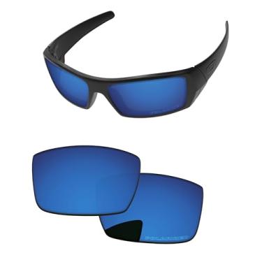 Imagem de PapaViva Lentes de reposição para óculos de sol Oakley Gascan OO9014 60 mm, Água Profunda, Gascan