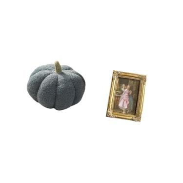 Imagem de Fenteer Almofada de Pelúcia de Abóbora de Halloween E Porta-retratos de Resina para Fotos, Porta-cartões para Decoração de Parede de Mesa, Sofá de Quarto E Es