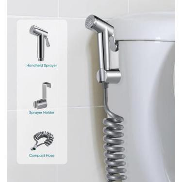 Imagem de Super Ducha Higiênica Chuveirinho 2 Saídas Mangueira Flexível aço inox