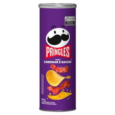 Imagem de Batata Pringles Cheddar e Bacon 105g, 1 Unidade, 105g, Cheddar
