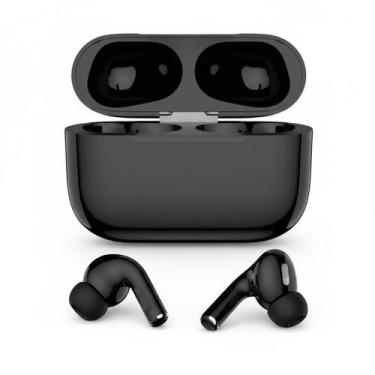 Imagem de Fone Ouvido Wireless Preto Bluetooth Air Caixa Carregador Black Esport