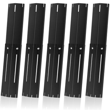 Imagem de Placas térmicas ajustáveis de aço de porcelana universal, barracas térmicas, protetores térmicos, capa de queimador, compatível com Charbroil, Nexgrill, Brinkmann, Dyna Glo etc., estende de 29,8 cm