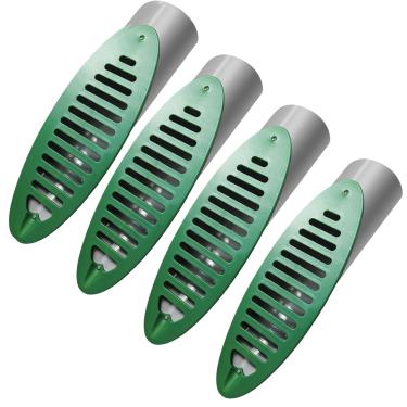 Imagem de Leanaco Emissor De Drenagem Jardim Com 4 Peças, Ângulo Verde Para Descarga Bomba Esgoto E Extensão Extremidade Cano Descida, Compatível Conexão 4"