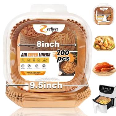 Imagem de Forros de fritadeira a ar Ninja Foodi 20 x 13 cm, forros retangulares para fritadeira Ninja Dual, Ninja dz202, Ninja dz401, Ninja dz505 e Instant Vortex Double