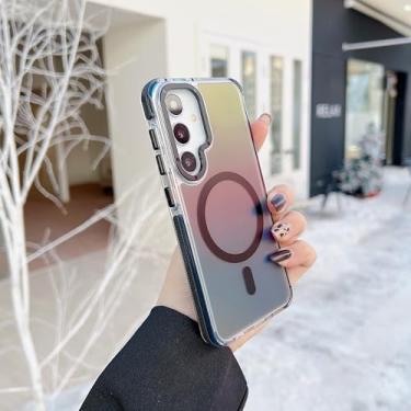 Imagem de MVVKKY Capa de celular colorida de pelúcia para Samsung S24 FE (para Samsung S24 FE/preta)