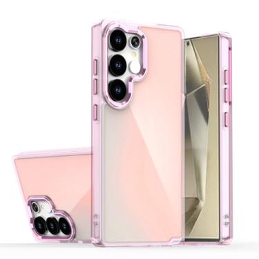 Imagem de MVVKKY Capa protetora de celular luxuosa, dupla camada, anti-queda, para Galaxy S23 FE (para Galaxy S23 FE/rosa)