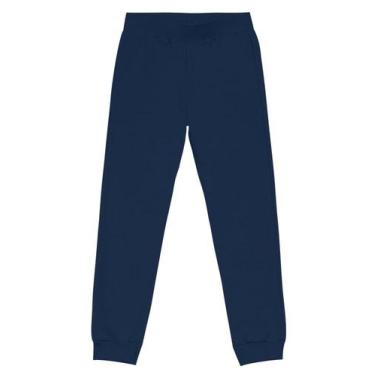 Imagem de Calça jogger básica infantil menina em moletom Brandili, 1, Azul