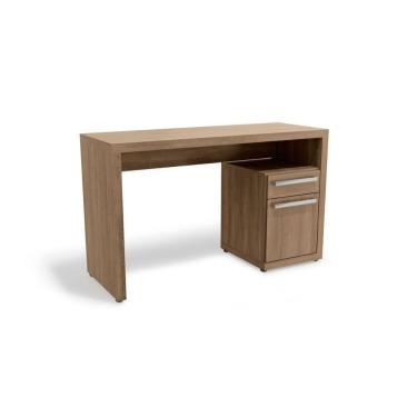 Imagem de Mesa Escrivaninha Casal S970 Com 1 Porta E 1 Gaveta Nogal Kappesberg