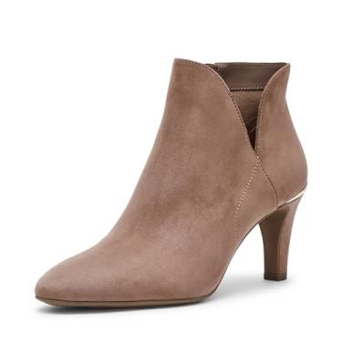 Imagem de Anne Klein Bota feminina Annabelle no tornozelo, Cinzento-acastan, 37