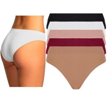 Imagem de Kit 5 Calcinha Lupo Básica Adulto Clássica Poliamida 40300, Sortido, P