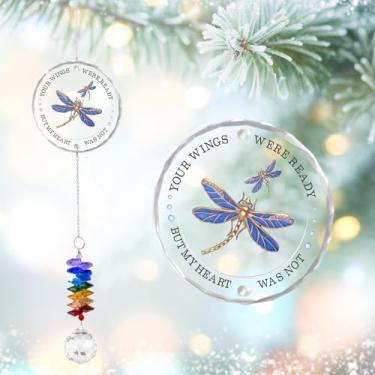 Imagem de GIFTELIX Enfeite de vidro Suncatcher – Presentes de simpatia pela perda do ente querido – Presente memorial exclusivo – Lembrança de luto – Presentes de luto para irmãs, irmãos, amigos – Decoração de