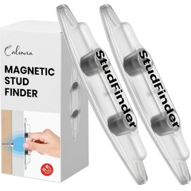 Imagem de (Pacote com 2) Localizador magnético atualizado da Calvana – Scanner de parede sem bateria com ímãs extra poderosos para detecção profunda em pinos de madeira e metal em drywall, não para paredes de