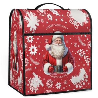 Imagem de Christmas Dream Santa Claus Kitchen Aid Mixers Cover for Stand Mixer 6-8 Quarts Kitchen Aid Dust Storage Protective Covers Appliance Covers for Mixer Machine Home Festival Decor