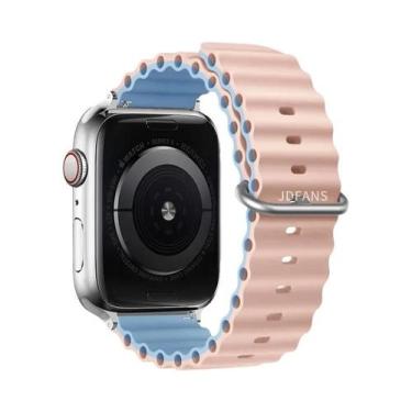 Imagem de Pulseira De Silicone Ocean Band Para Apple Watch Ultra Série 10 9 8 7 