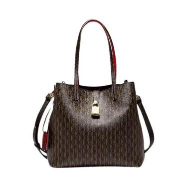 Imagem de Bolsa Transversal De Couro De Grande Capacidade Para Mulheres, Bolsa D