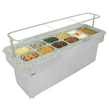 Imagem de Self Service Refrigerado Centro Fritomaq 7 Cubas Granito, 220V